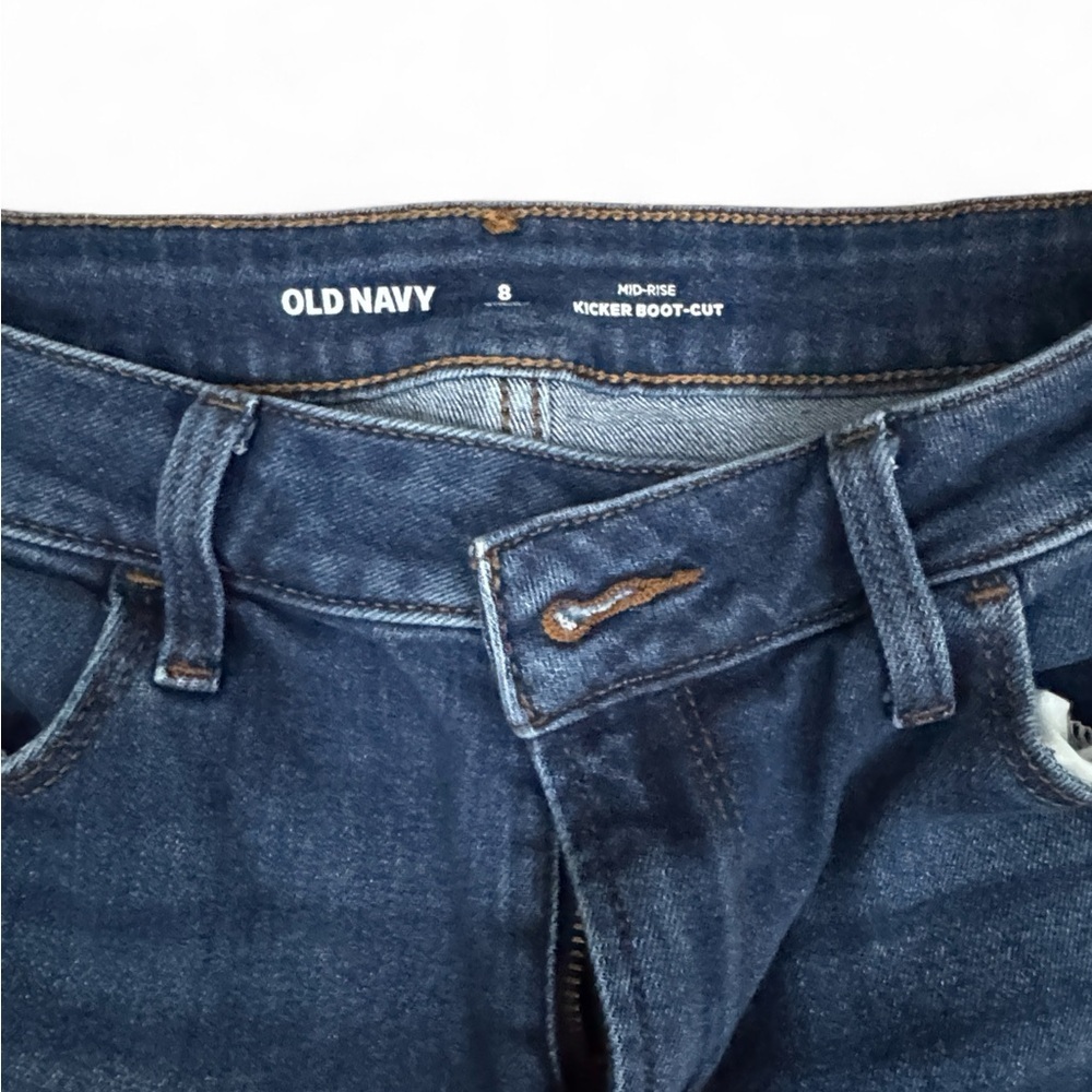 Old Navy Dark Blue Boot Cut Jeans - Picture 4 of 8